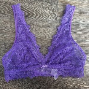 Love Purple Lace Bra